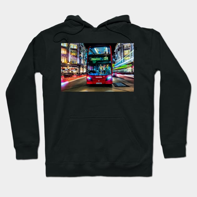 London Red Bus no 139 Hoodie by balazsromsics